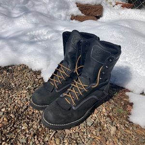 Danner 8” Black Logger boots, size 11 EE
